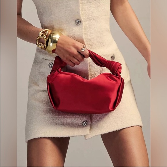 J. Crew Handbags - J Crew Geneva bag in satin red